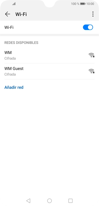 Pulsa la red wifi deseada.