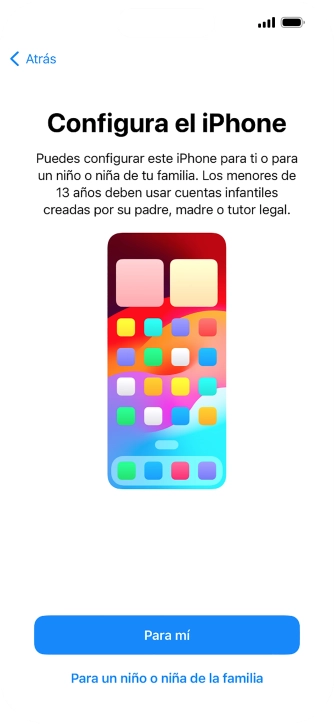 Pulsa Para mí.