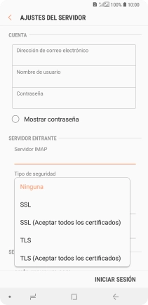 Pulsa Ninguna para desactivar la función.