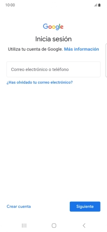 Si no tienes una cuenta de Google, pulsa Crear cuenta y sigue las indicaciones de la pantalla para ver cómo crear una cuenta nueva.