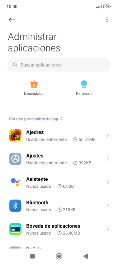 Pulsa la app deseada.