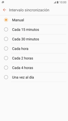 Pulsa el ajuste deseado.
