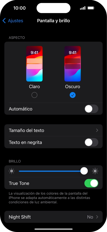 Pulsa el indicador junto a 