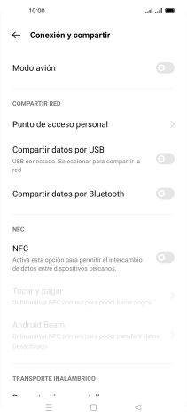 Pulsa Punto de acceso personal.