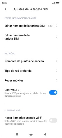 Pulsa Nombres de puntos de acceso.