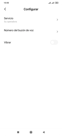 Pulsa Número del buzón de voz.