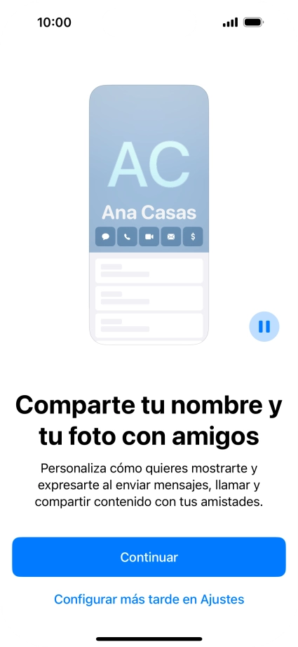 Pulsa Continuar.