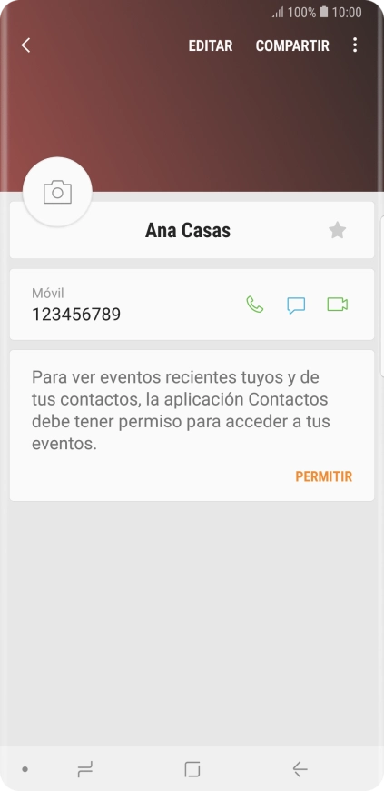 Pulsa la tecla de inicio para terminar y regresar a la pantalla de inicio.