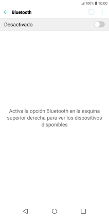 Pulsa el indicador para activar la función.