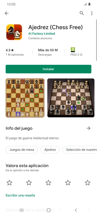 Pulsa Instalar y sigue las indicaciones de la pantalla para instalar la app.