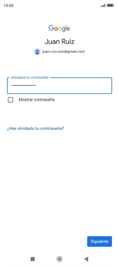 Pulsa Siguiente.