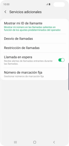 Pulsa el indicador junto a 