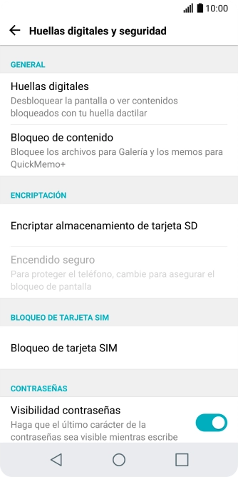 Pulsa Bloqueo de tarjeta SIM.