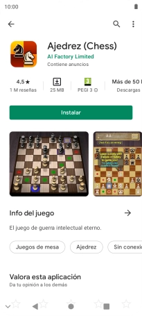 Pulsa Instalar y sigue las indicaciones de la pantalla para instalar la app.