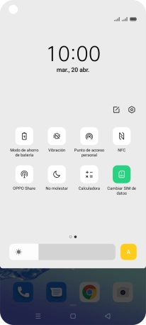 Pulsa Modo de ahorro de batería para activar la función.