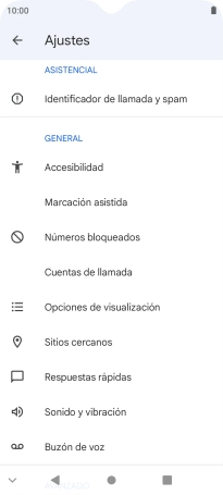 Pulsa Cuentas de llamada.