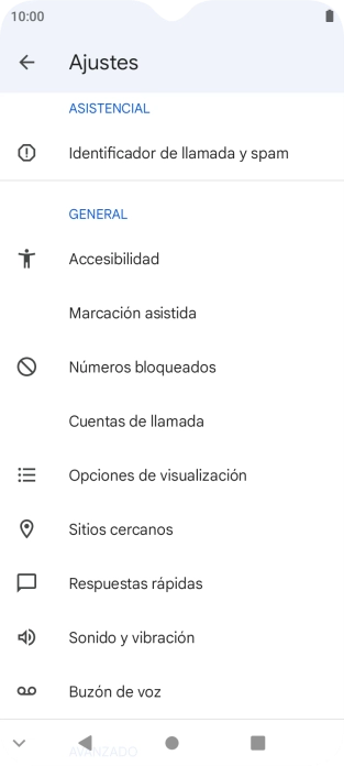 Pulsa Cuentas de llamada.