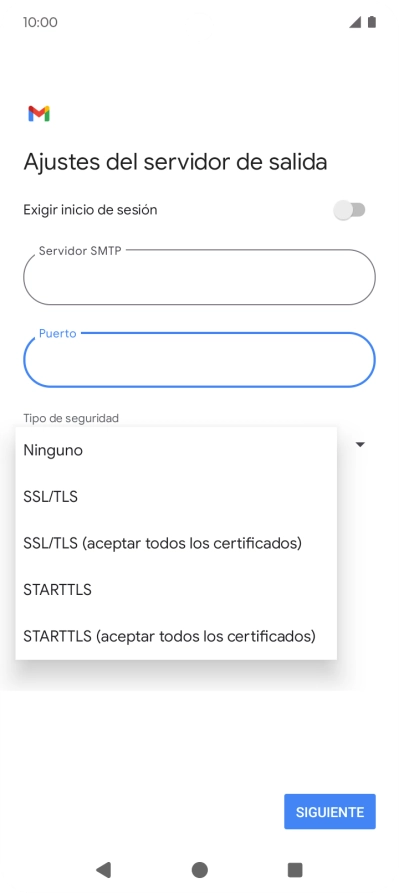 Pulsa SSL/TLS.