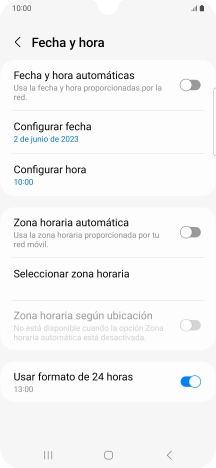 Pulsa el indicador junto a 