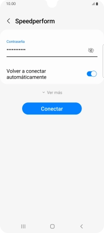 Introduce la contraseña de la red wifi y pulsa Conectar.