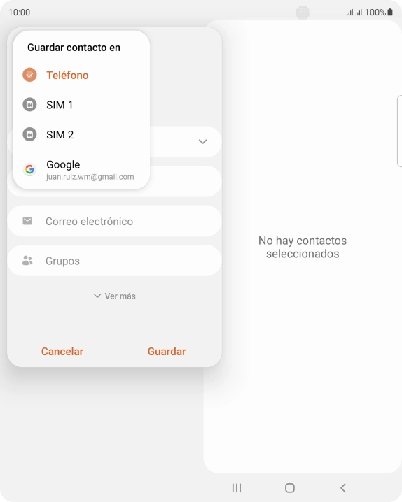 Pulsa Teléfono.