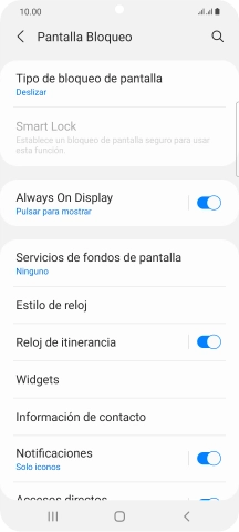 Pulsa Tipo de bloqueo de pantalla.