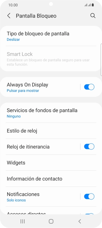 Pulsa Tipo de bloqueo de pantalla.