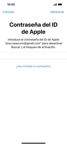 Pulsa Desactivar.