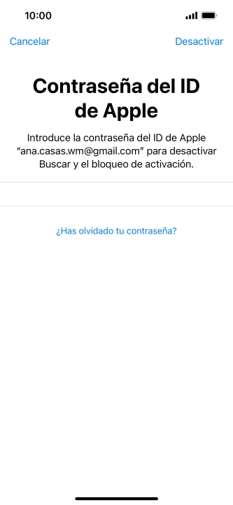 Pulsa Desactivar.