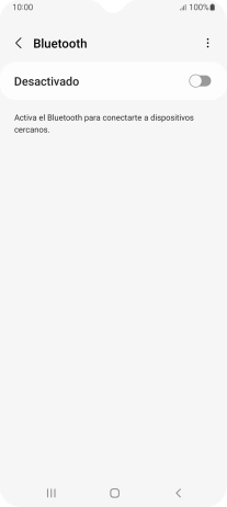 Pulsa el indicador para activar la función.