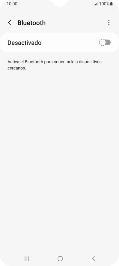 Pulsa el indicador para activar la función.