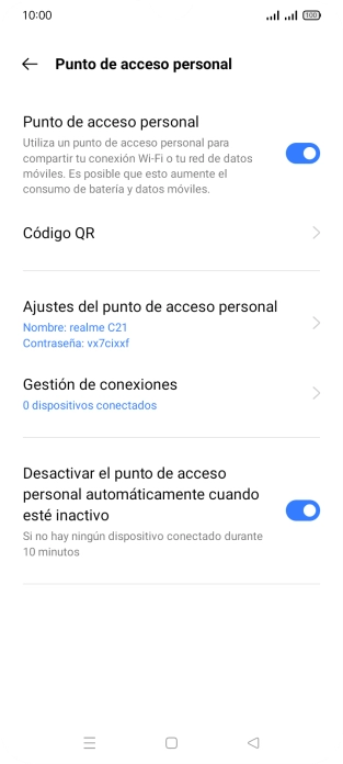 Pulsa la tecla de inicio para terminar y regresar a la pantalla de inicio.