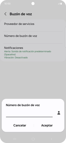 Introduce 22177 y pulsa Aceptar.