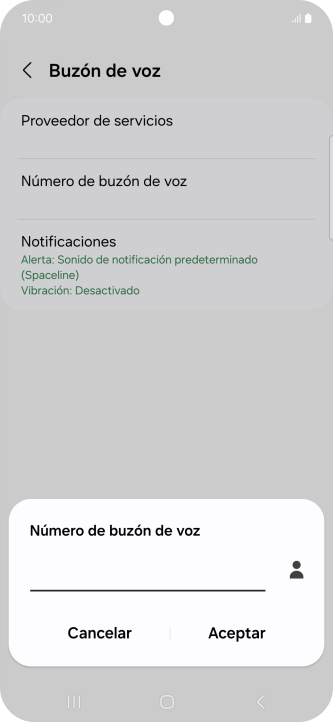 Introduce 22177 y pulsa Aceptar.