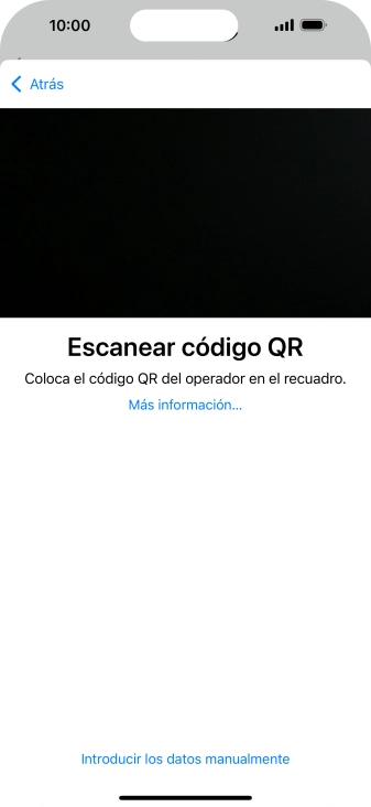 Coloca el código QR dentro del marco de la cámara del teléfono para escanearlo.