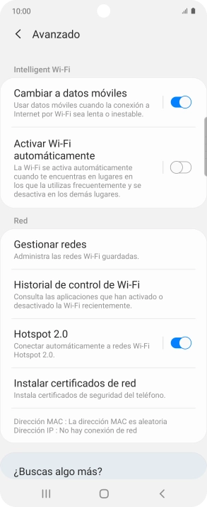 Pulsa el indicador junto a 