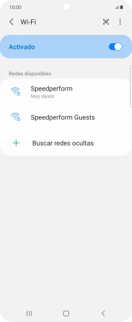 Pulsa la red wifi deseada.