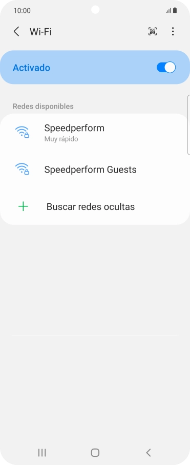 Pulsa la red wifi deseada.