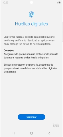 Pulsa Continuar.