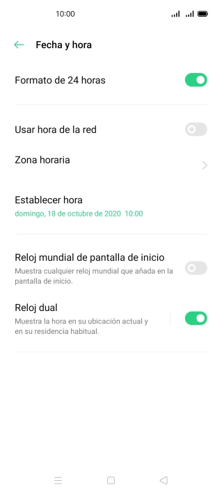 Pulsa el indicador junto a 