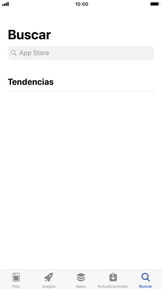 Pulsa en el campo de búsqueda e introduce el nombre o el tema de la app deseada.