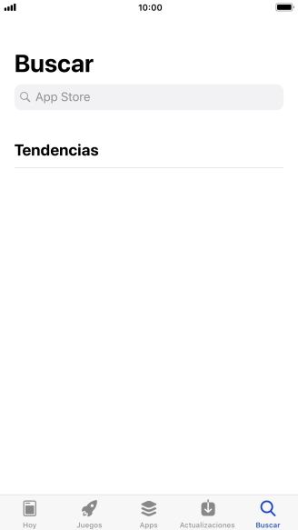 Pulsa en el campo de búsqueda e introduce el nombre o el tema de la app deseada.
