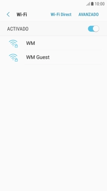 Pulsa la red wifi deseada.