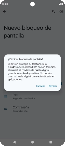 Pulsa Eliminar.