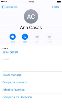 Pulsa la tecla de inicio para terminar y regresar a la pantalla de inicio.