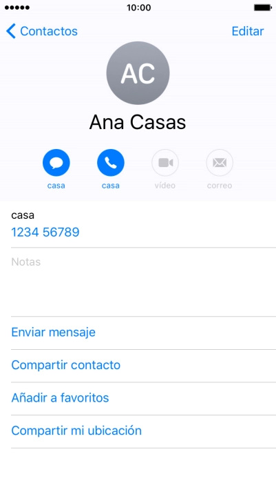 Pulsa la tecla de inicio para terminar y regresar a la pantalla de inicio.