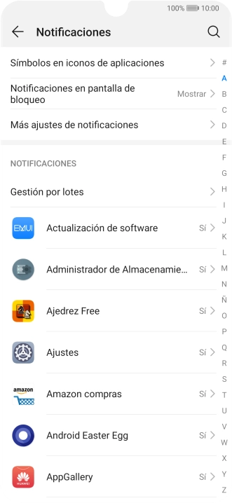 Pulsa la app deseada.