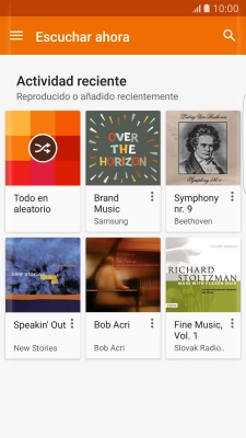 Desliza el dedo hacia la derecha desde la parte izquierda de la pantalla.
