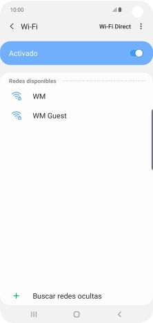 Pulsa la red wifi deseada.