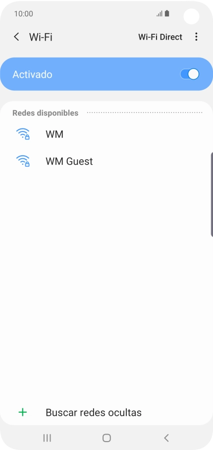 Pulsa la red wifi deseada.